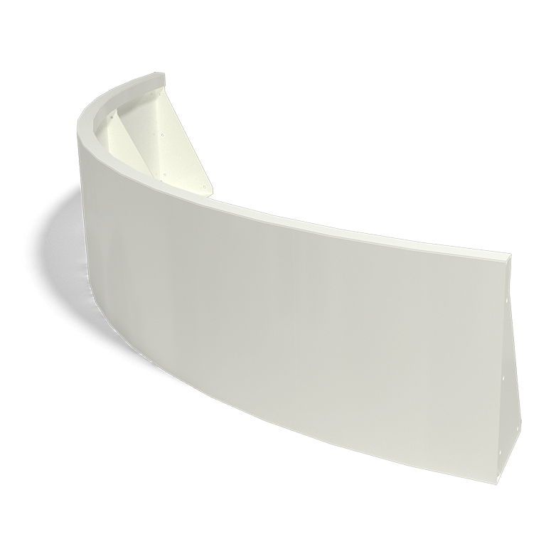 Muro de contención de acero con recubrimiento de polvo curva exterior 1500x1500 mm (altura 400 mm)