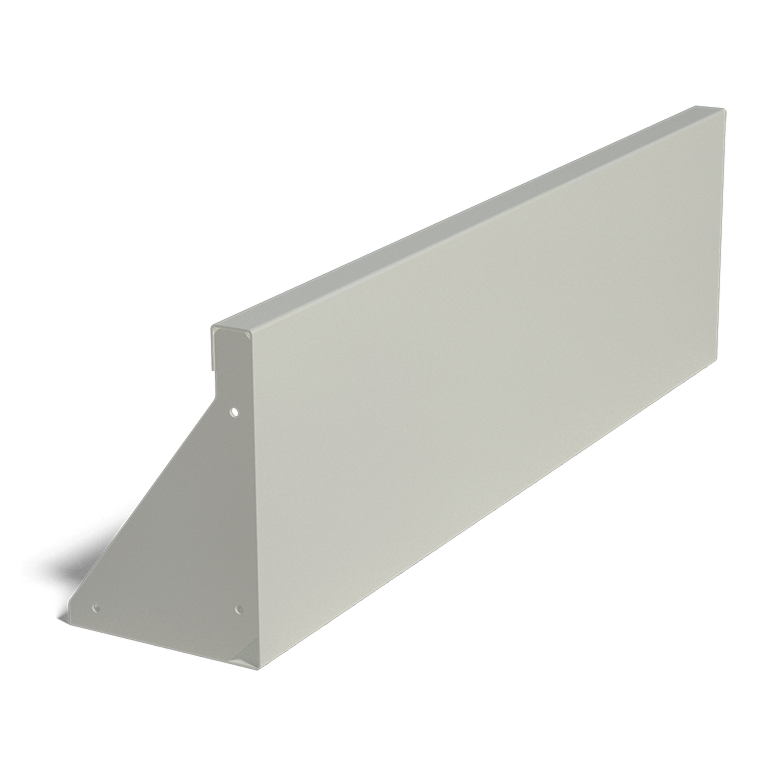 Muro de contención de acero con recubrimiento de polvo recto 100 cm (altura 30 cm)