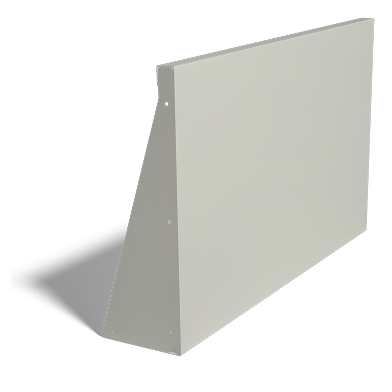 Muro de contención de acero con recubrimiento de polvo recto 100 cm (altura 60 cm)