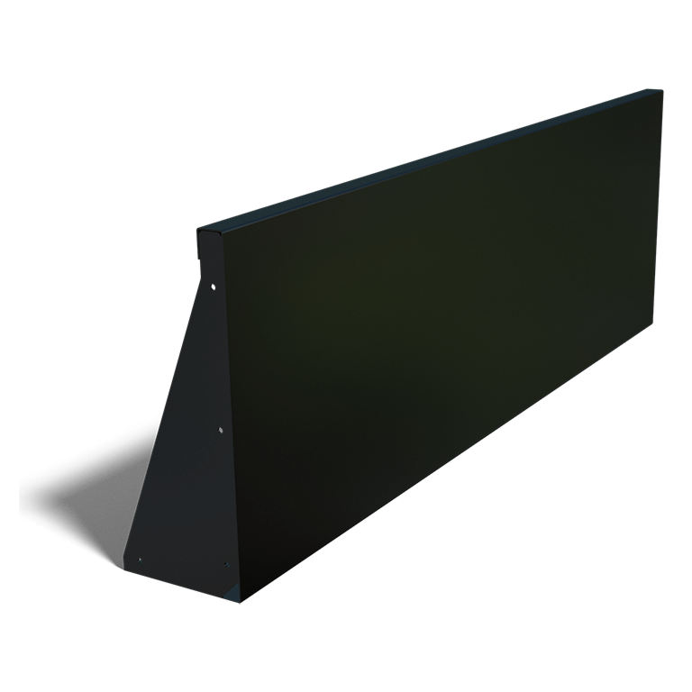 Muro de contención de acero con recubrimiento de polvo recto 150 cm (altura 50 cm)