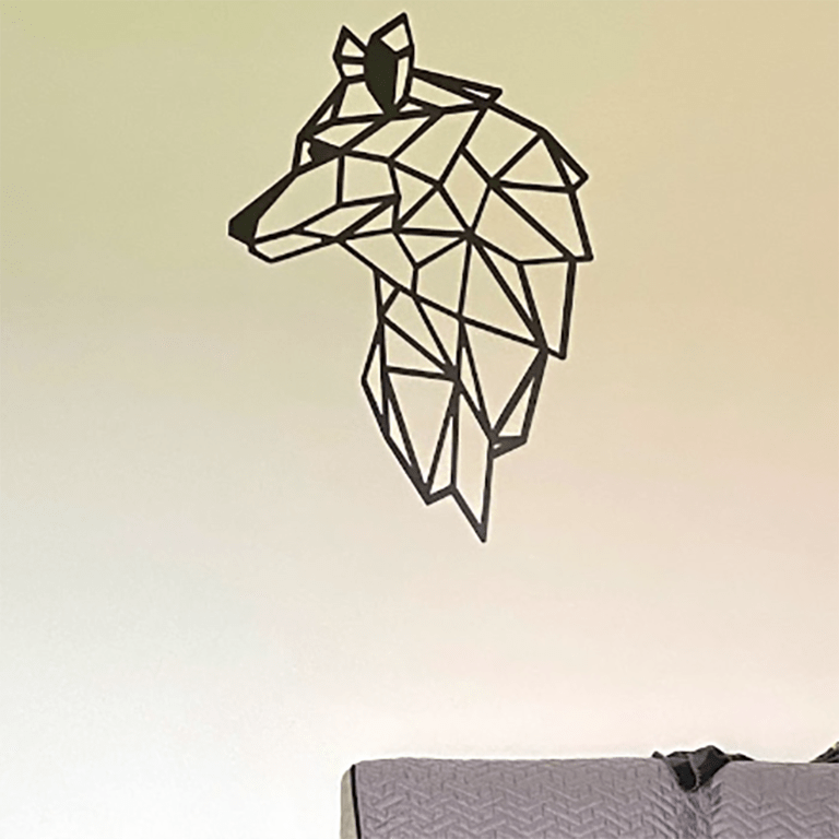 Decoración metálica de pared Lobo 2.0