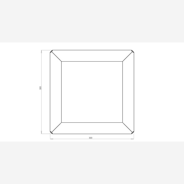 Jardinera de acero con tratamiento electrostático Miami 300x300