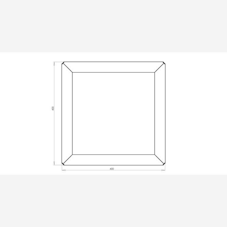 Jardinera de acero galvanizado Miami 400x400