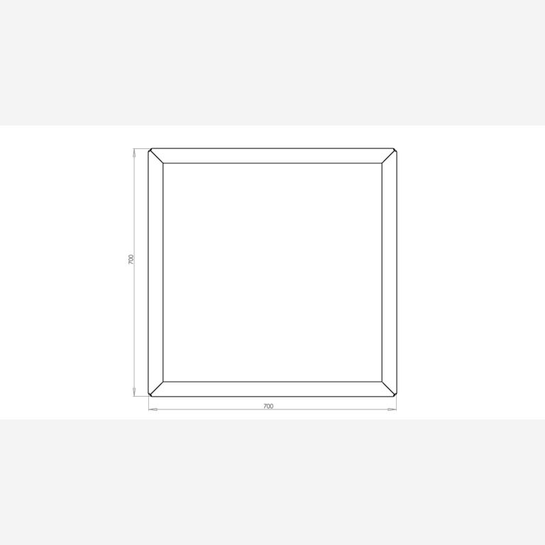 Jardinera de acero con tratamiento electrostático Miami 700x700