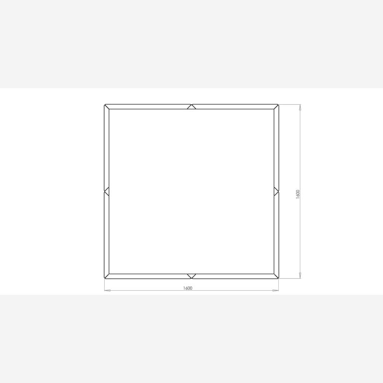 Jardinera de acero galvanizado Miami xxl 1600x1600