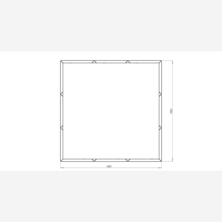 Jardinera de acero corten Miami xxl 1800x1800