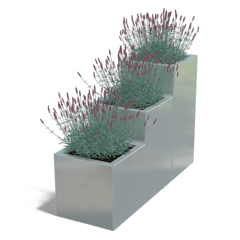 Jardinera de acero galvanizado Miami special III 400