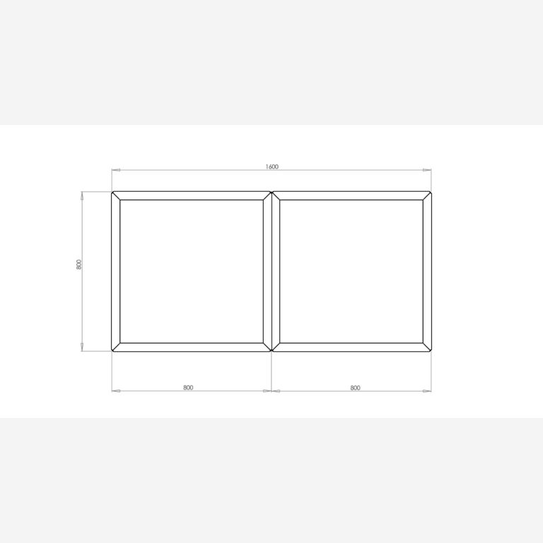 Jardinera de acero galvanizado Miami special II 800