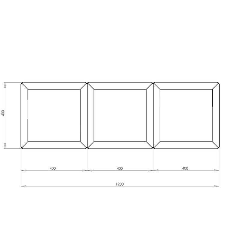 Jardinera de acero con tratamiento electrostático Miami special III 40