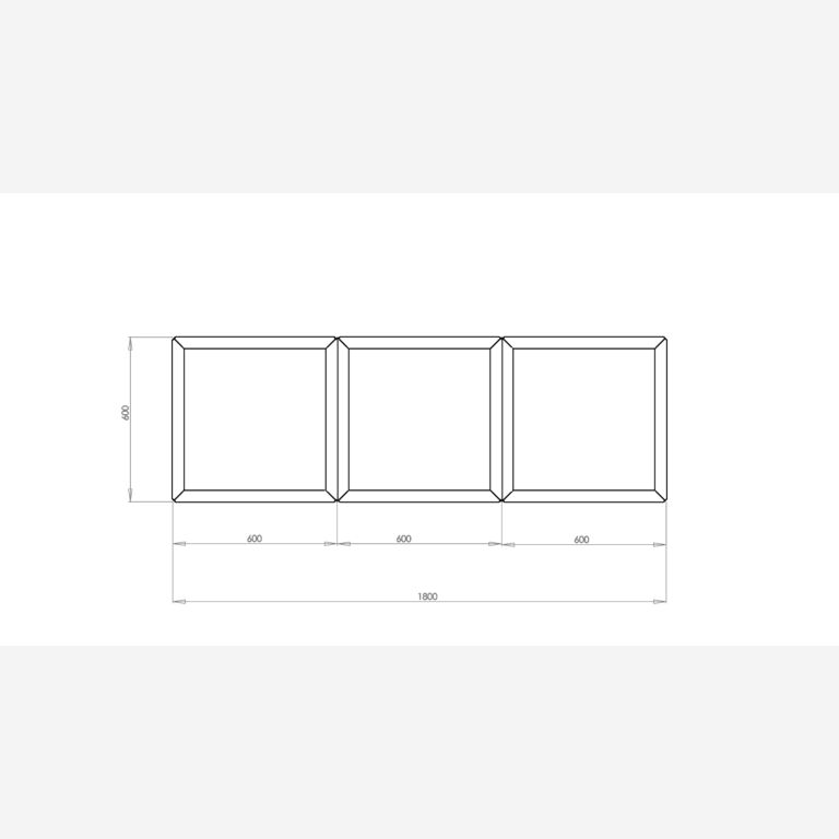 Jardinera de acero con tratamiento electrostático Miami special III 600