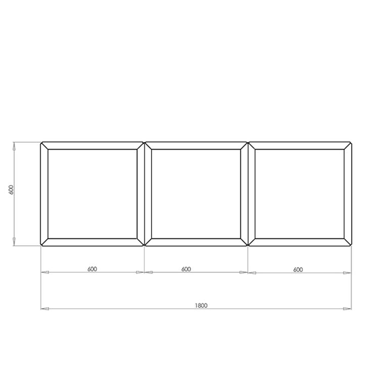 Jardinera de acero con tratamiento electrostático Miami special III 60