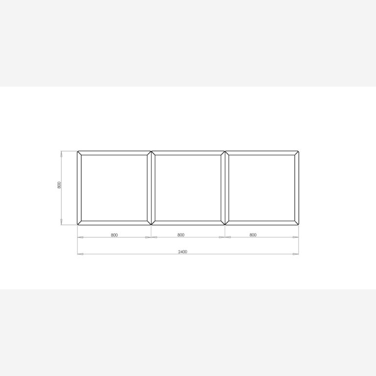 Jardinera de acero galvanizado Miami special III 800