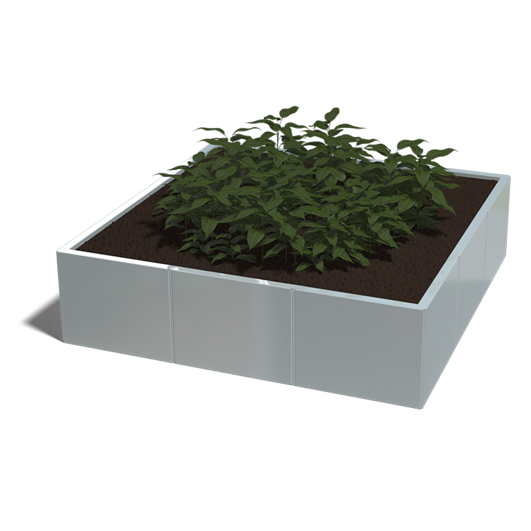 Jardinera de acero galvanizado Miami xxl 1500x1500