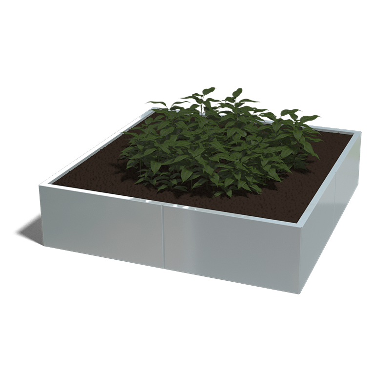 Jardinera de acero galvanizado Miami xxl 1600x1600