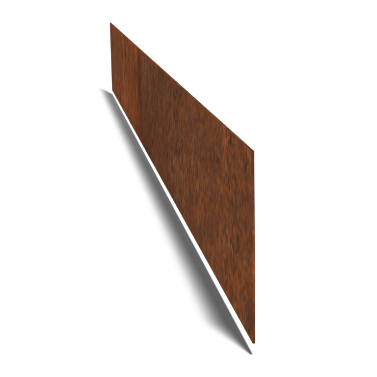 Bordura de acero corten recta 25 cm (longitud: 240 cm)