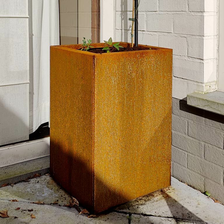 Jardinera de acero corten Texas 30 x 40 cm