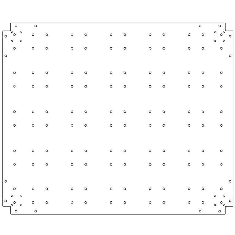Placa inferior de acero galvanizado 100 x 120 cm