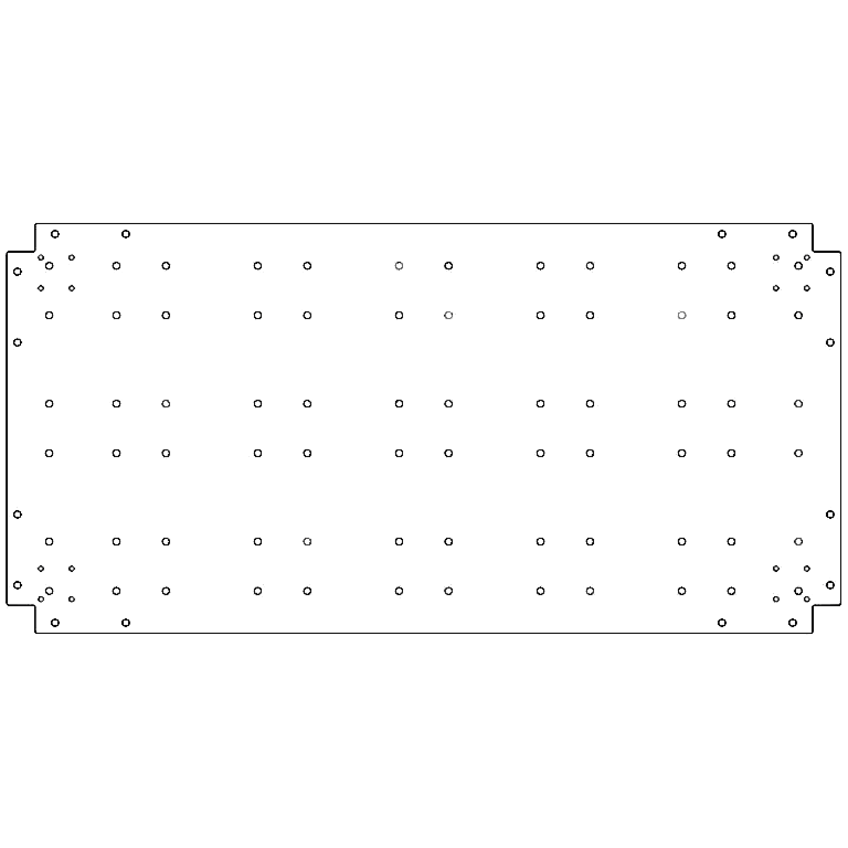 Placa inferior de acero galvanizado 60 x 120 cm