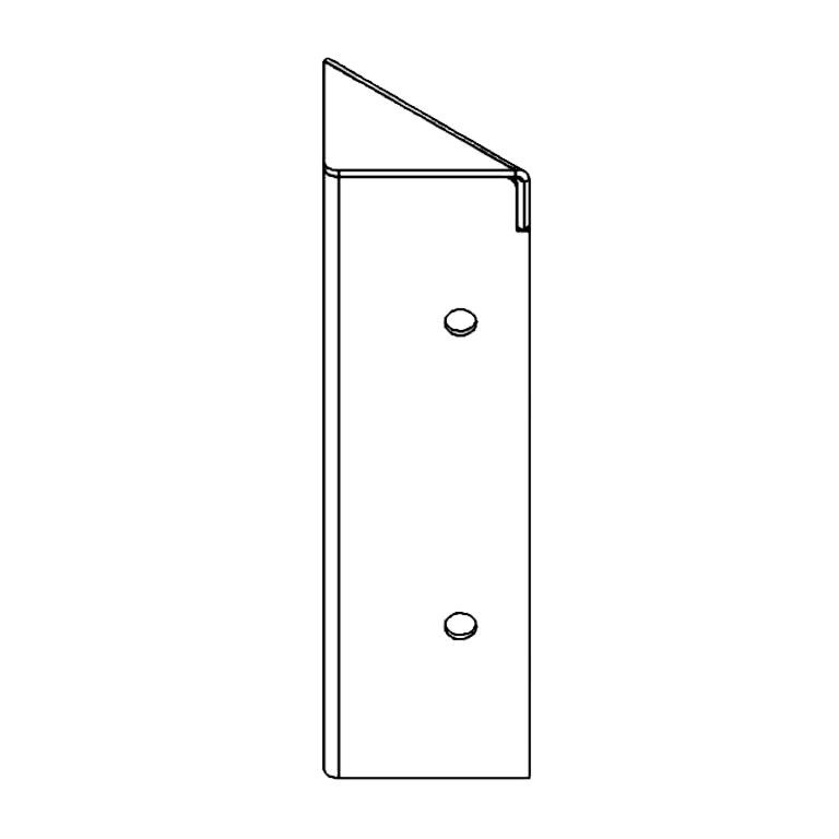 Cantonera de acero corten 90° 20 cm