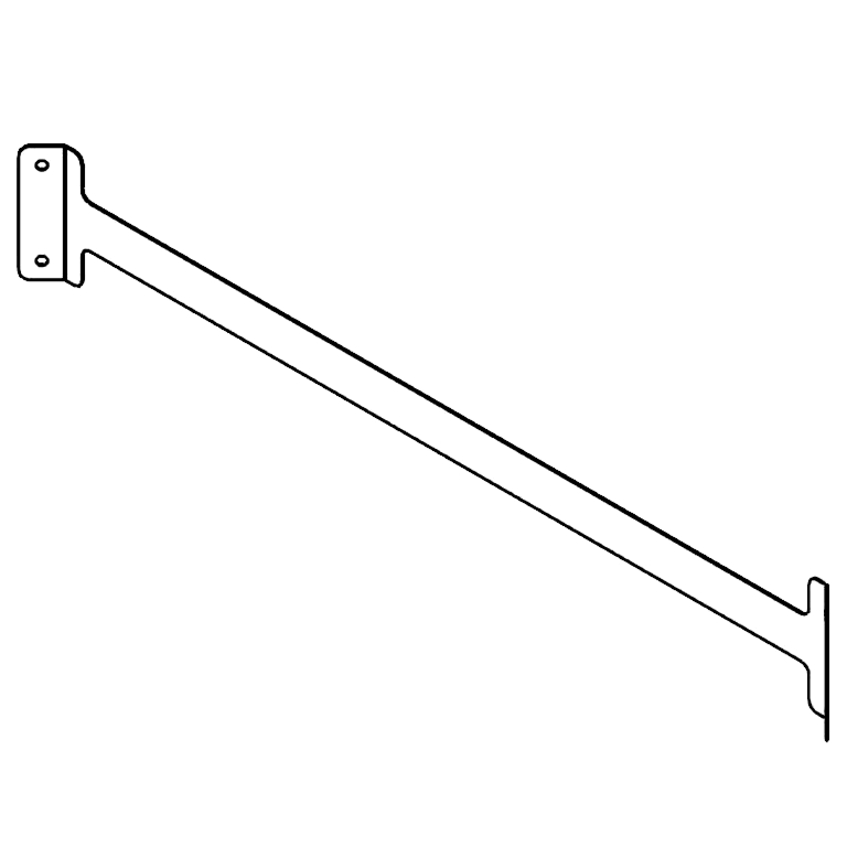 Riostra de acoplamiento de acero galvanizado 100 cm