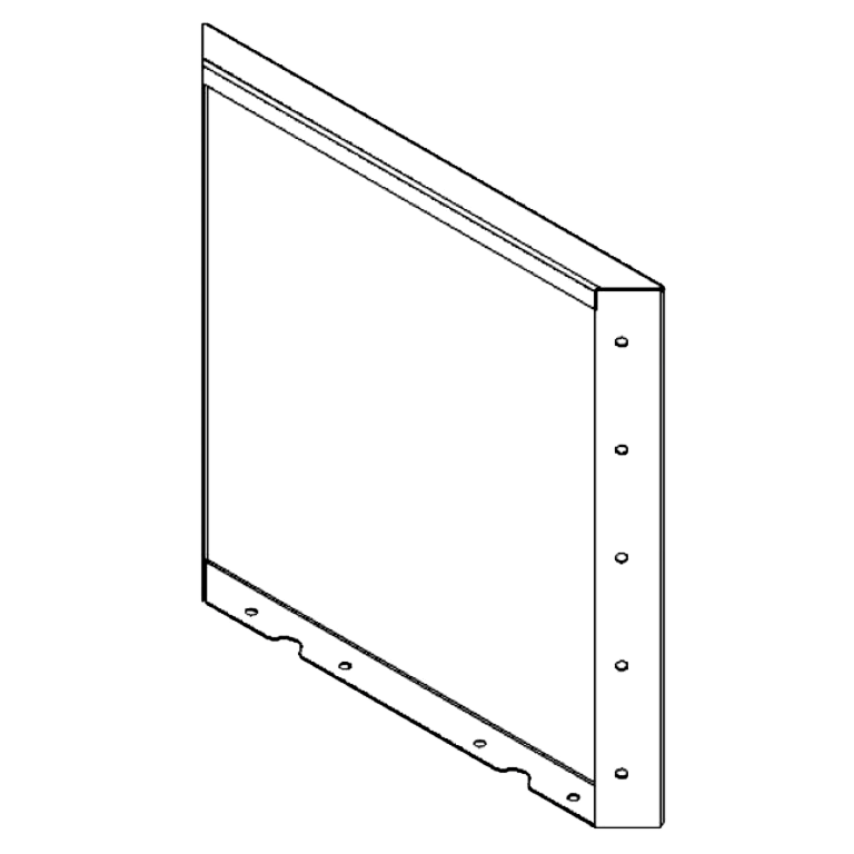 Panel de acero corten 50 x 50 cm