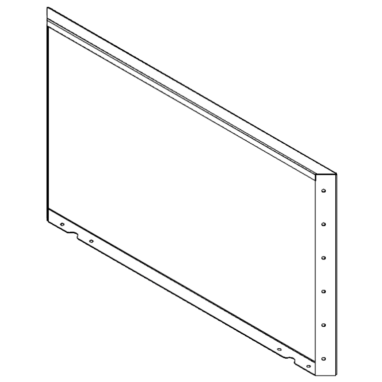 Panel de acero corten 60 x 100 cm