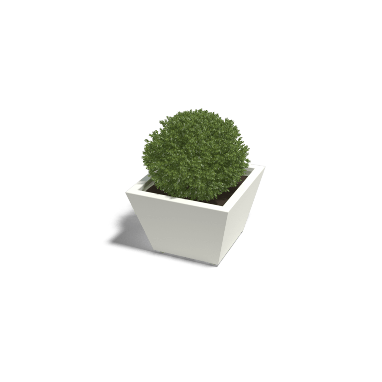 Jardinera de acero con tratiamento electrostático Soldana Cono 60 x 60 x 40 cm