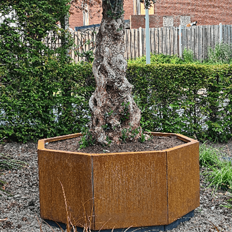 Jardinera de acero corten Chicago 400