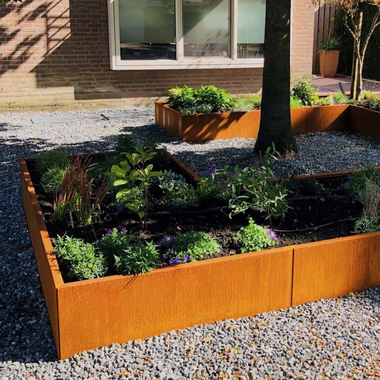 Jardinera de acero corten Kansas 120