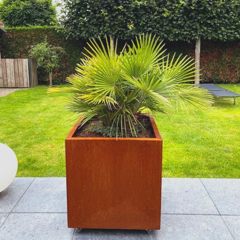 Jardinera de acero corten Miami 70 x 70 cm