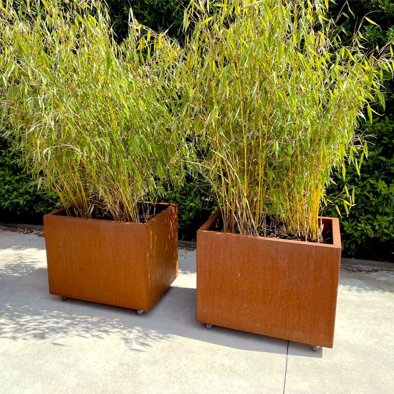 Jardinera de acero corten Texas 60 x 80 cm