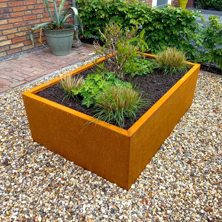 Jardinera de acero corten Texas 80 x 120 cm