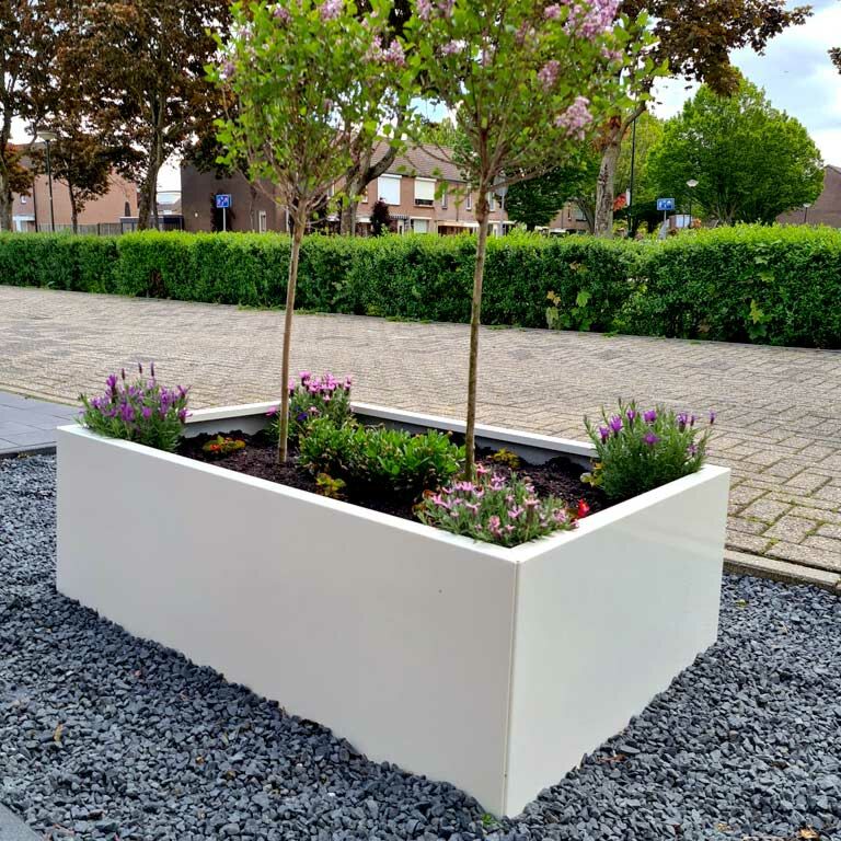 Jardinera de acero con tratamiento electrostático Texas 50 x 80 cm