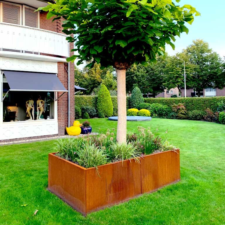 Jardinera de acero corten Texas xxl 200 x 120 cm