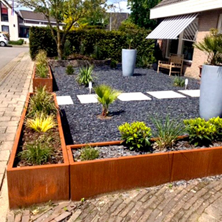 Jardinera de acero corten Texas xxl 200 x 40 cm