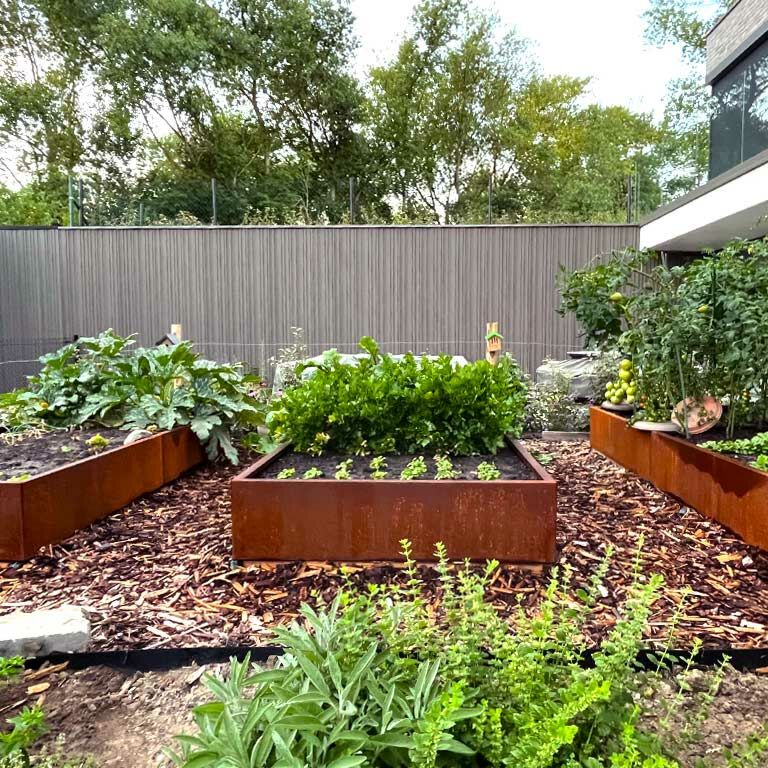 Jardinera de acero corten Texas xxl 240 x 120 cm