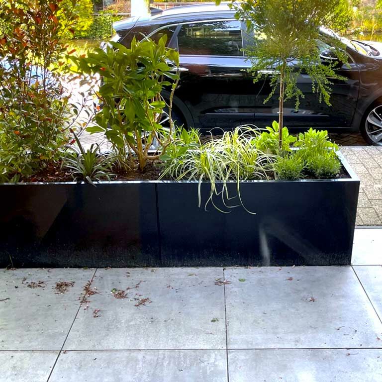 Jardinera de acero con tratamiento electrostático Texas xxl 240 x 50 cm