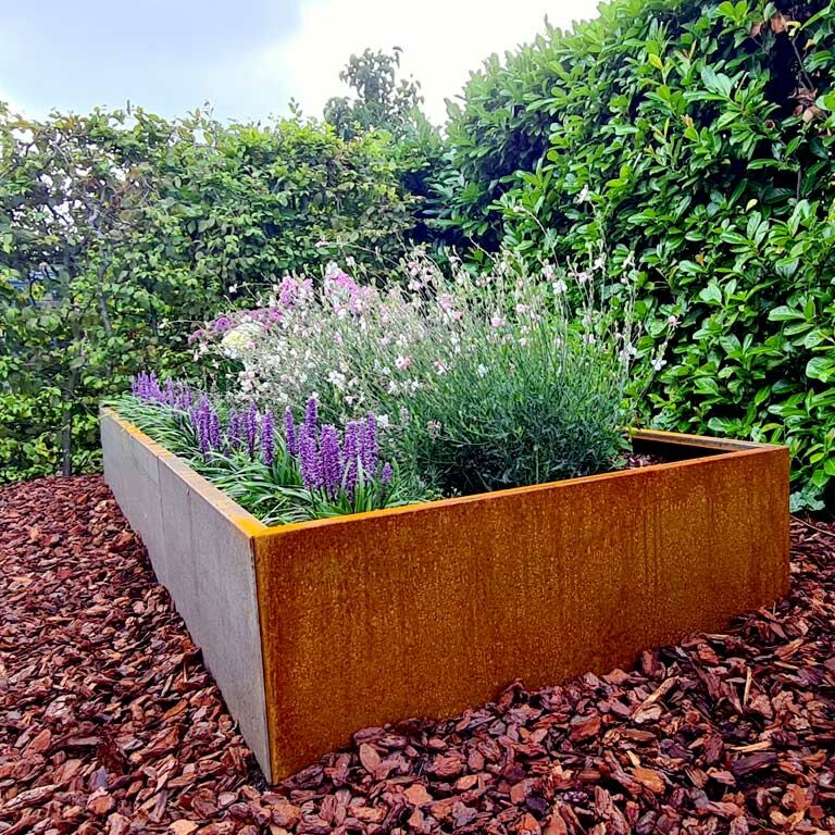 Jardinera de acero corten Texas xxl 300 x 120 cm