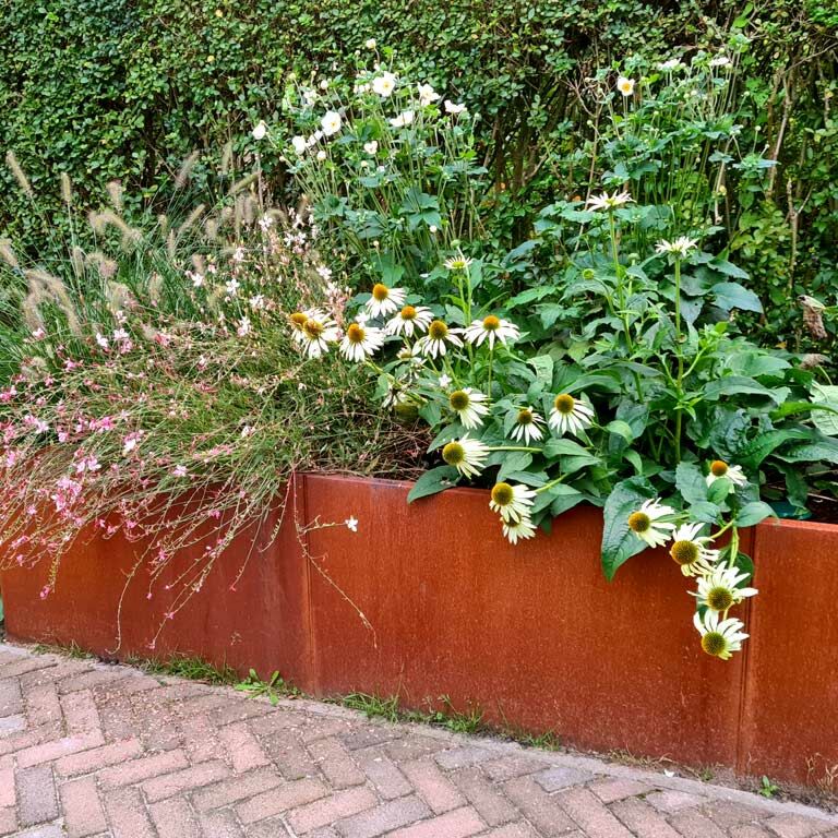 Jardinera de acero corten Texas xxl 300 x 80 cm