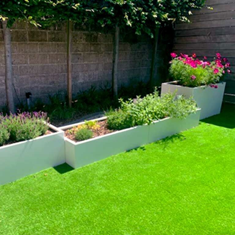 Jardinera de acero con tratamiento electrostático Texas xxl 240 x 60 cm