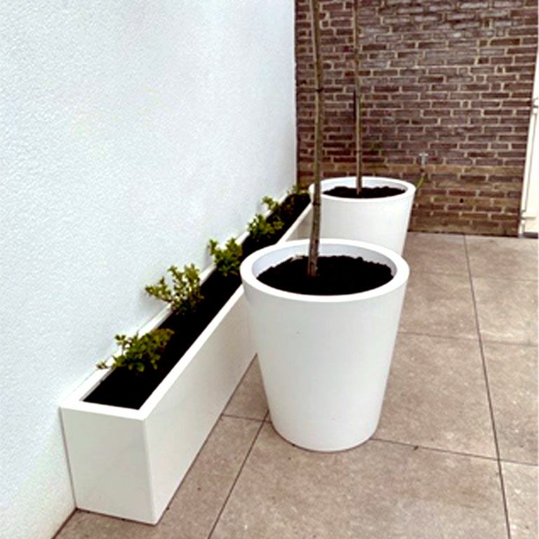 Jardinera de acero con tratamiento electrostático Texas xxl 300 x 30 cm