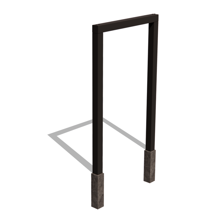 Pérgola recta de acero con tratamiento electrostático 150 cm