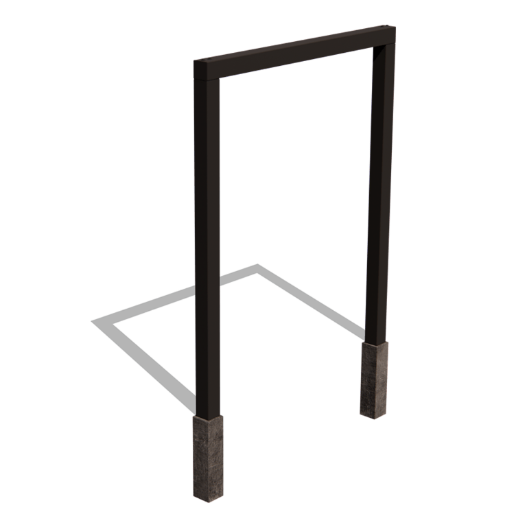 Pérgola recta de acero con tratamiento electrostático 200 cm