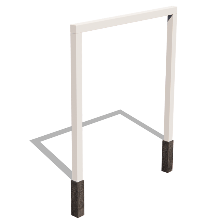 Pérgola recta de acero con tratamiento electrostático 250 cm