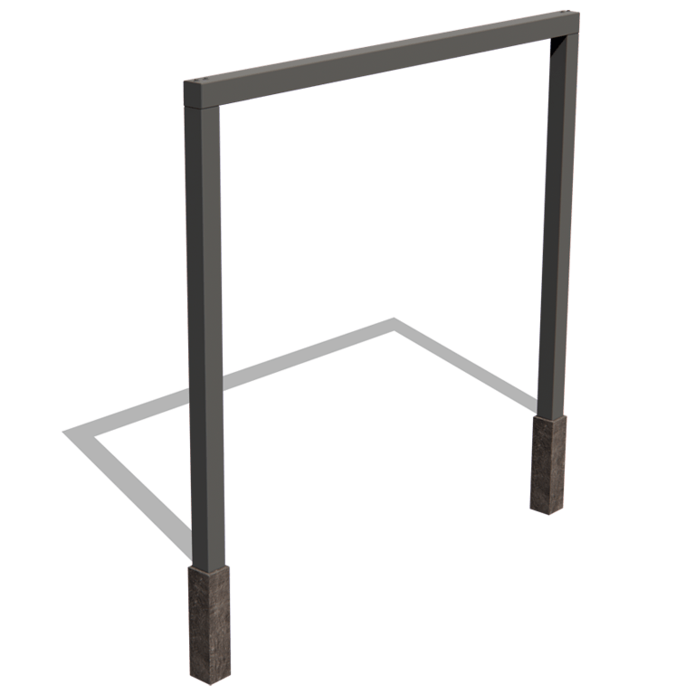 Pérgola recta de acero con tratamiento electrostático 300 cm
