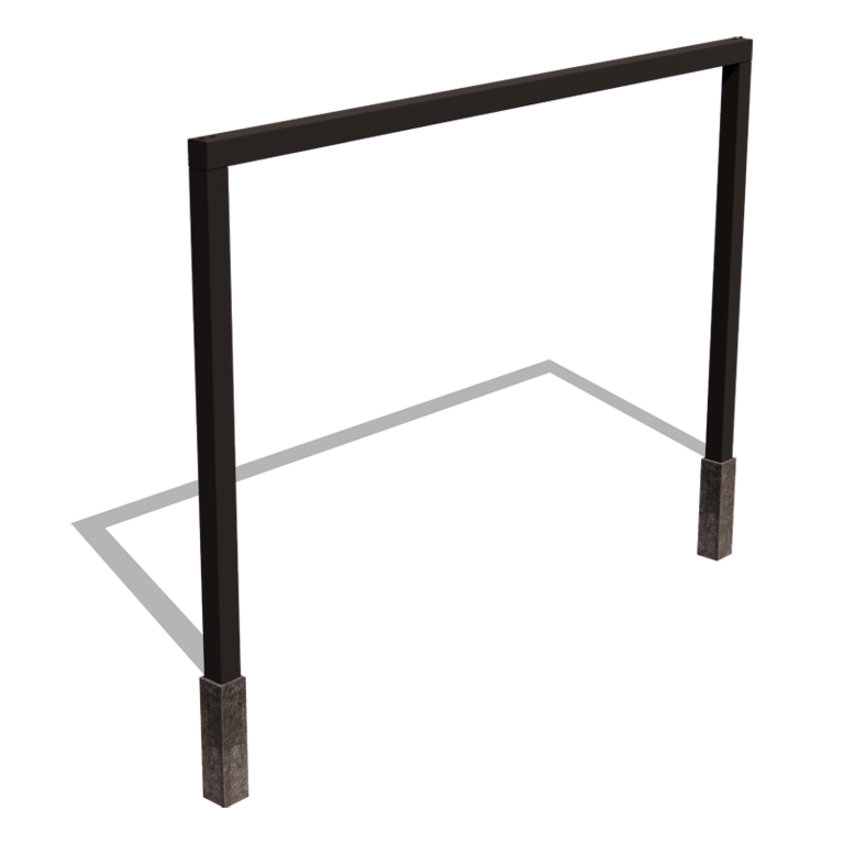 Pérgola recta de acero con tratamiento electrostático 400 cm