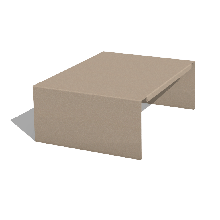 Plataforma para jardinera con tratamiento electrostático 40 x 51 x 20 cm
