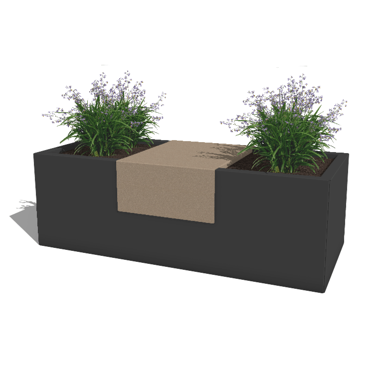 Plataforma para jardinera con tratamiento electrostático 40 x 51 x 20 cm