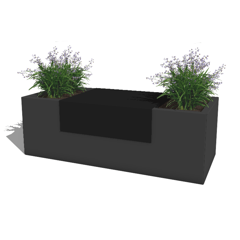 Plataforma para jardinera con tratamiento electrostático 60 x 51 x 20 cm