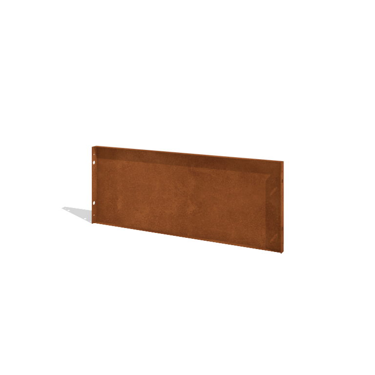 Valla de acero corten H panel 120 x 47,5 cm
